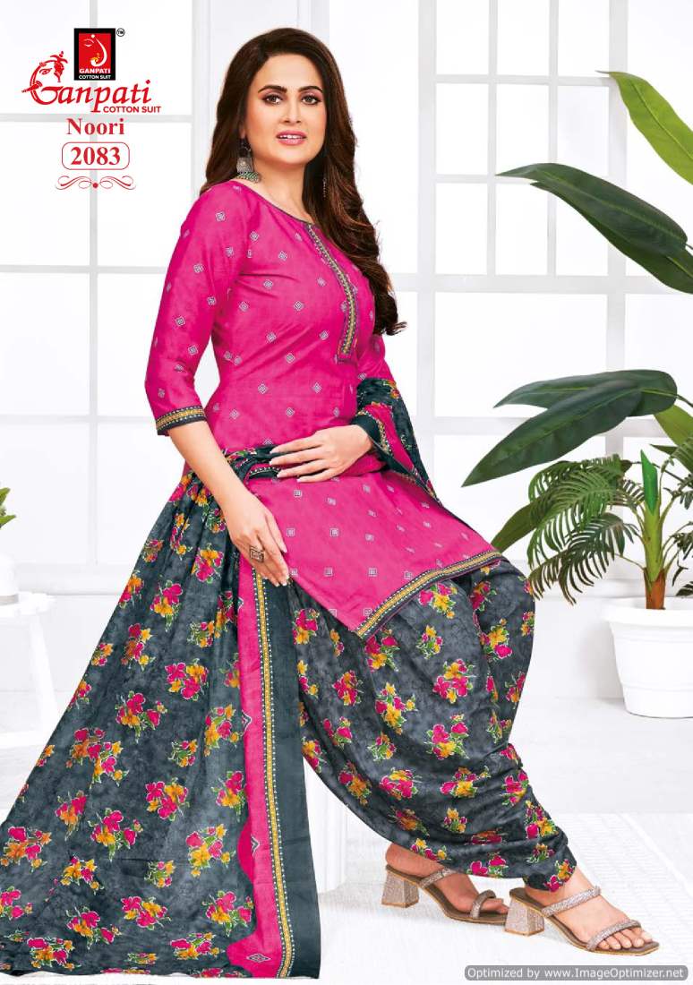 Noori Vol 9 By Ganpati Printed Cotton Dress Material Wholesale Clothing Distributors In India